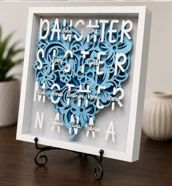Layered Shadow Box Decor
